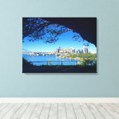 Panoramaaussicht Leinwanddruck (Insitu (Holzboden))