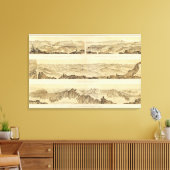 Panoramaaussicht Leinwanddruck (Insitu (Wohnzimmer))