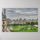 Panoramaaussicht Museo du Louvre Poster (Vorne)