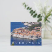 Panoramaaussicht nach Dubrovnik Postkarte (Stehend Vorderseite)