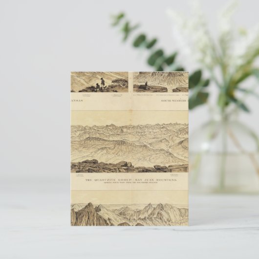 Panoramaaussicht Postkarte (Stehend Vorderseite)