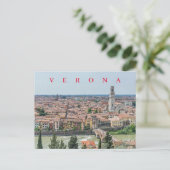 Panoramaaussicht Verona Postkarte (Stehend Vorderseite)