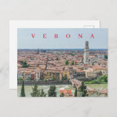 Panoramaaussicht Verona Postkarte (Vorne/Hinten)