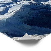 Panoramaaussicht vom Mont Blanc Poster (Ecke)