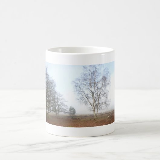 Panoramabaume in Nebelwald-Tasse Kaffeetasse (Mittel)