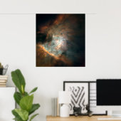 Panoramabild des Zentrums des Orionnebels Poster (Heimbüro)