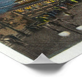 Panoramablick auf Boardwalk und Erholung Poster (Ecke)