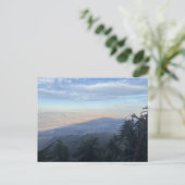 Panoramablick auf das Bergtal Postkarte (Stehend Vorderseite)