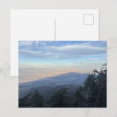 Panoramablick auf das Bergtal Postkarte (Vorne/Hinten)
