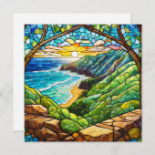 Panoramablick auf das tropische Buntglas (Vorne/Hinten)