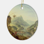 Panoramablick auf dem Rhein (Paare mit 59649) Keramikornament (Links)