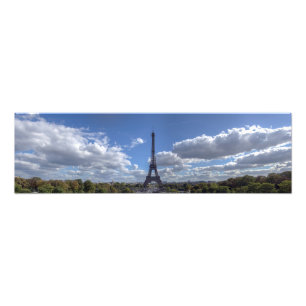 Panoramablick auf den Eiffelturm - Paris Fotodruck