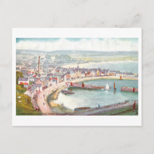 Panoramablick auf den Hafen von Stonehaven, Schott Postkarte