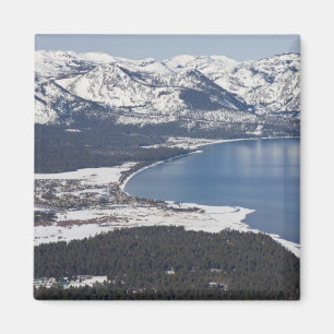Panoramablick auf den Lake Tahoe, USA Magnet