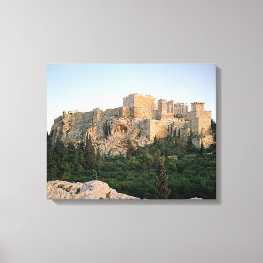 Panoramablick auf die Akropolis Leinwanddruck (Vorderseite)