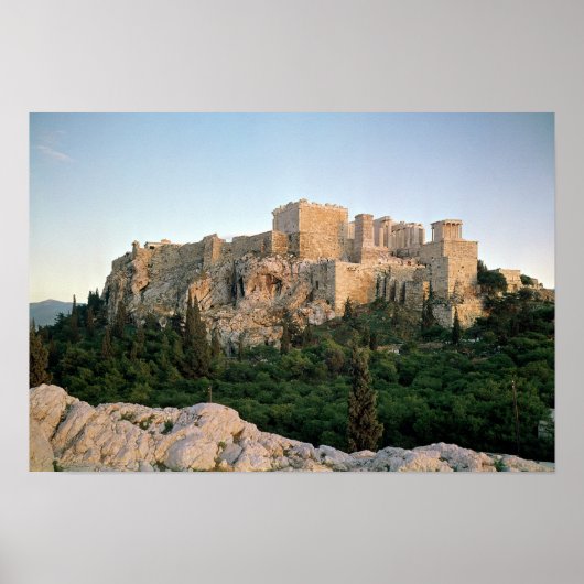 Panoramablick auf die Akropolis Poster (Vorne)