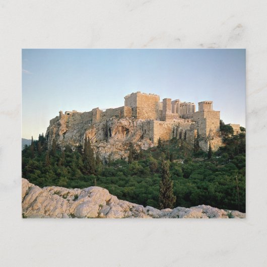 Panoramablick auf die Akropolis Postkarte (Vorderseite)