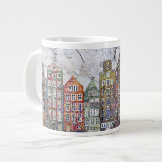Panoramablick auf die holländischen Häuser Jumbo-Tasse