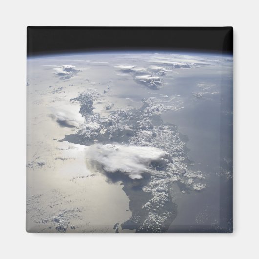 Panoramablick auf die Insel Hispaniola Magnet (Vorne)