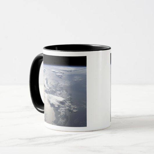 Panoramablick auf die Insel Hispaniola Tasse (Vorderseite Links)