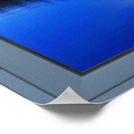 Panoramablick auf die Lake Front Picture Window -  Poster (Ecke)