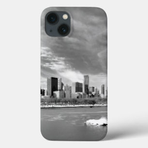 Panoramablick auf die Skyline von Chicago im Winte Case-Mate iPhone Hülle