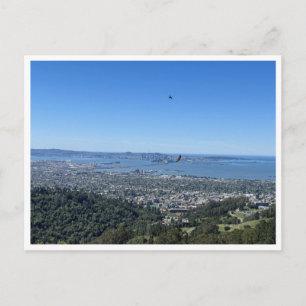 Panoramablick auf die Skyline von San Francisco  Postkarte