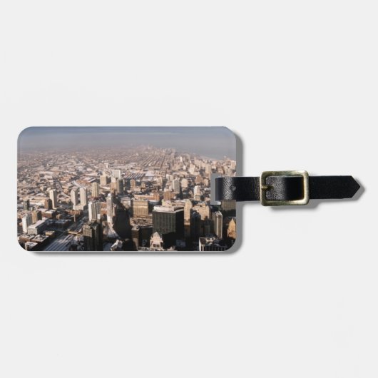 Panoramablick auf die Stadt Gepäckanhänger (Vorderseite horizontal)