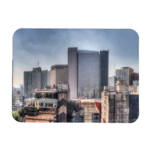 Panoramablick auf die Stadt Mexiko Magnet (Horizontal)