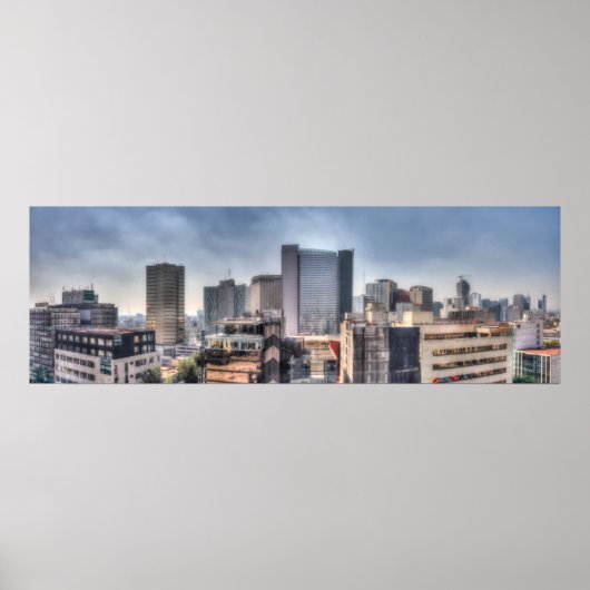 Panoramablick auf die Stadt Mexiko Poster (Vorne)