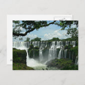 Panoramablick auf die Wasserfälle von Iguazu Postkarte (Vorne/Hinten)