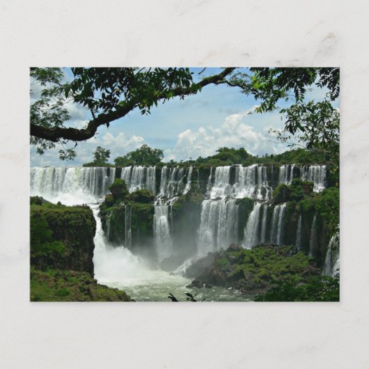 Panoramablick auf die Wasserfälle von Iguazu Postkarte (Vorderseite)