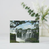 Panoramablick auf die Wasserfälle von Iguazu Postkarte (Stehend Vorderseite)