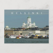 Panoramablick auf Helsinki Postkarte (Vorderseite)