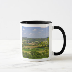 Panoramablick auf landwirtschaftliche Flächen südl Tasse