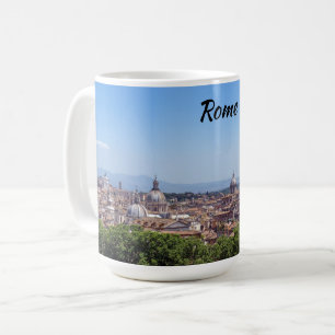 Panoramablick auf Rom vom Castel Sant'Angelo Kaffeetasse