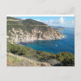 Panoramablick auf Sardinien Postkarte