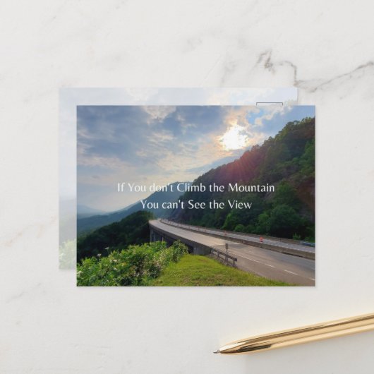 Panoramablick bei Benge's Gap Postkarte (Vorderseite/Rückseite Beispiel)