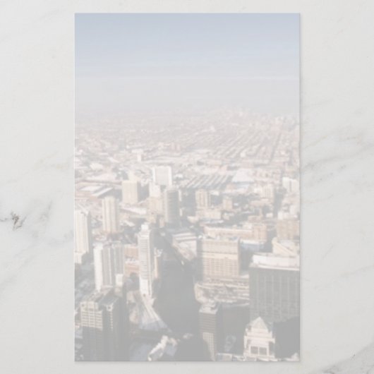 Panoramablick der Stadt Briefpapier (Vorderseite)