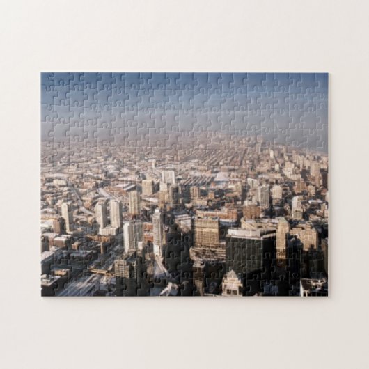 Panoramablick der Stadt Puzzle (Horizontal)