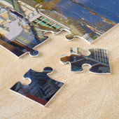 Panoramablick des Genfs Wasserstrahl Puzzle (Seite)