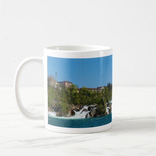 Panoramablick des Rhein-Falles Kaffeetasse (Links)