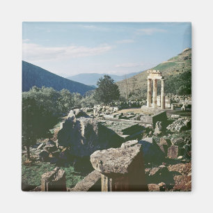 Panoramablick des Standorts mit dem tholos Tempel Magnet