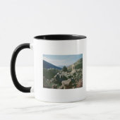 Panoramablick des Standorts mit dem tholos Tempel Tasse (Links)