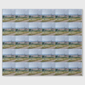 Panoramablick über Wien Österreich vom Belvedere Geschenkpapier (Flach)