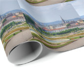 Panoramablick über Wien Österreich vom Belvedere Geschenkpapier (Rolleneckpunkt)