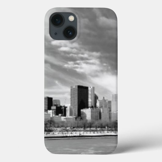 Panoramablick von Chicago-Skylinen im Winter Case-Mate iPhone Hülle (Rückseite)