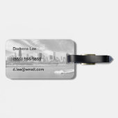 Panoramablick von Chicago-Skylinen im Winter Gepäckanhänger (Rückseite horizontal)