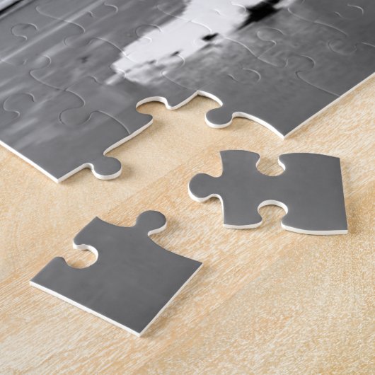 Panoramablick von Chicago-Skylinen im Winter Puzzle (Seite)