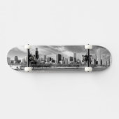 Panoramablick von Chicago-Skylinen im Winter Skateboard (Horizontal)